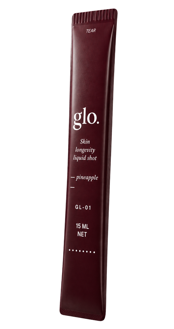 GL-01 sachet · 15 ml liquid shot · pineapple